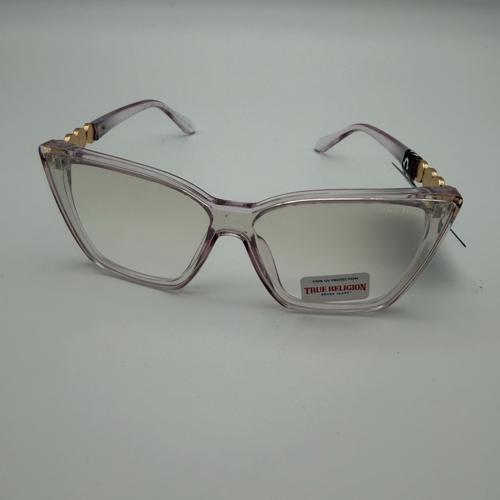 True Religion Oversized cat-eye - Light Pink and Gold Sunglasses - NWT